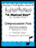 Journey's First Grade lesson 8 Comprehension Pack