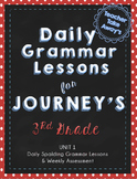Journey's Grammar Unit 1 Lessons 1-5