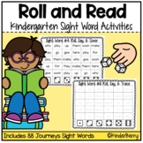 Journey's Kindergarten Sight Words Roll and Read | Dice Game
