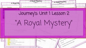 Preview of Journey's Lesson 2: "A Royal Mystery"