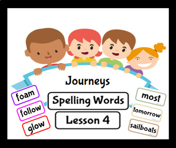 Journey's Spelling List Grade 3 Lesson 4 Bulletin Board Display | TPT