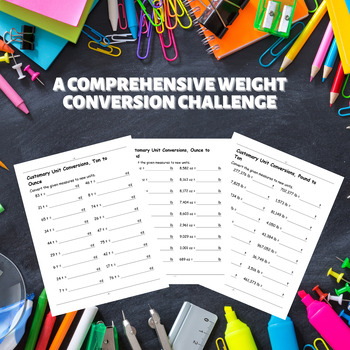 Journey through Customary Weight: Ounces, Pounds, Tons Adventure