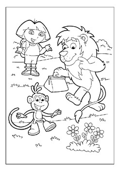 dora and friends coloring pages pdf