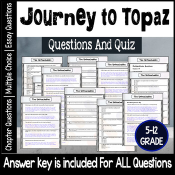 journey to topaz questions