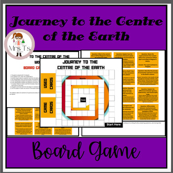 Preview of Journey to the Centre of the Earth Board Game - Earth Science game learning