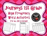 Journeys 1st Grade High Frequency Words Activity Pack for 