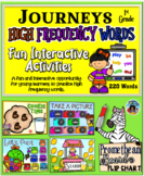 Journeys 1st Grade High Frequency Words Interactive Activities