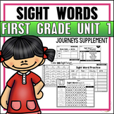 Journeys 1st Grade Unit 1 Sight Word Practice Supplemental