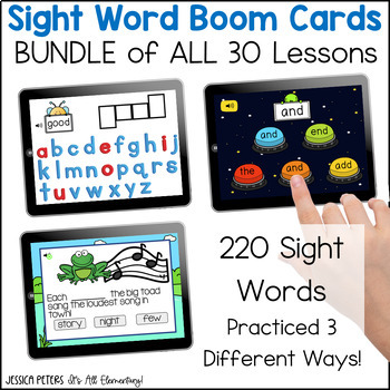 Preview of Sight Word Boom Cards BUNDLE SETS 1-30 | Digital Resource | Sight Word Game