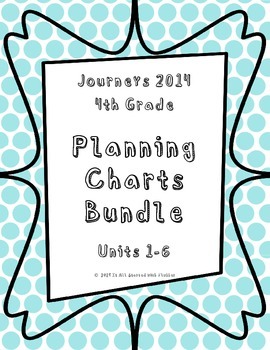 Preview of Journeys 4th Grade BUNDLE Skills Planning Charts