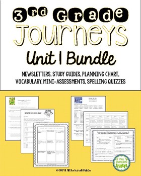 Preview of Journeys Third Grade Unit 1 - ALL Resources