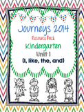 Journeys 2014 Kindergarten Unit 1 Resource Pack