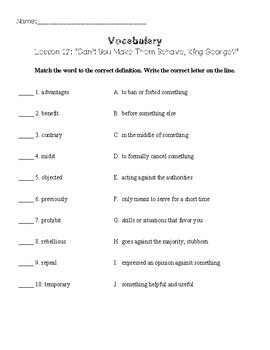 Journeys (2017) Unit 3 Vocabulary Tests - 5th Grade by Anna Haber