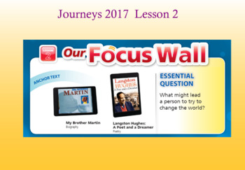 Preview of Journeys 2017 version Lesson 2