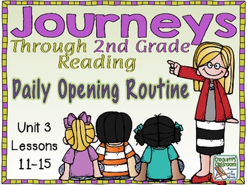Preview of Journeys 2nd Grade Daily Routine, Unit 3  (For Google Classroom)