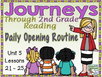 Preview of Journeys 2nd Grade Daily Routine, Unit 5   (For Google Classroom)