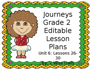journeys grade 2 lesson plans