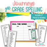 Journeys 2nd Grade Spelling Lists and Activities for Spelling Practice