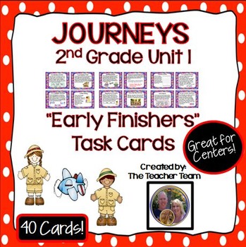 Preview of Journeys 2nd Grade Unit 1 Early Finishers Task Cards 2011
