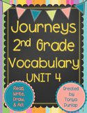 Journeys 2nd Grade Vocabulary Unit 4 Lessons 16-20, Read, 