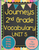 Journeys 2nd Grade Vocabulary Unit 5 Lessons 21-25, Read, 