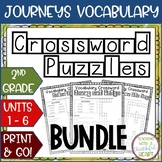 Journeys 2nd Grade: Whole Year Vocabulary Puzzles Bundle