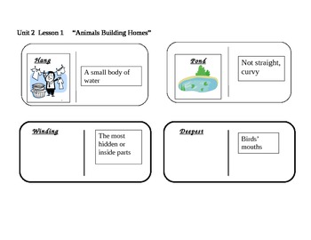 Preview of Journeys 2nd grade Reading Series Vocabulary Dominoes 