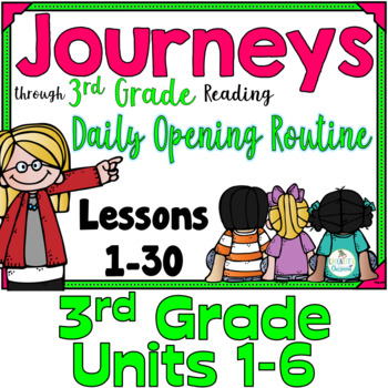 Preview of Journeys 3rd Grade Daily Routine Bundle, for PowerPoint and Google Slides