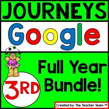 Preview of Journeys 3rd Grade Unit 1-6, 2014 or 2017 | Google Slides