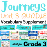 Journeys 3rd Grade Unit 3 Vocabulary Supplement BUNDLE