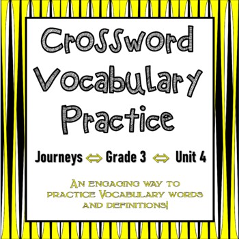 Journeys 3rd Grade | Vocabulary | Unit 4 by MJ's Rockin' SchoolHouse