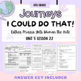 Journeys 4th Grade I Could Do That! Worksheet, Study Guide