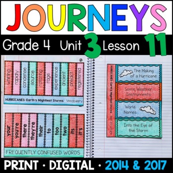 Preview of Journeys 4th Grade Lesson 11: Hurricanes Supplements for GOOGLE Classroom