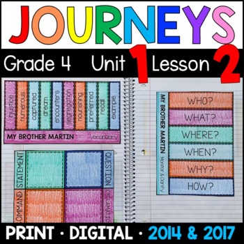 Preview of Journeys 4th Grade Lesson 2: My Brother Martin Supplement • with GOOGLE