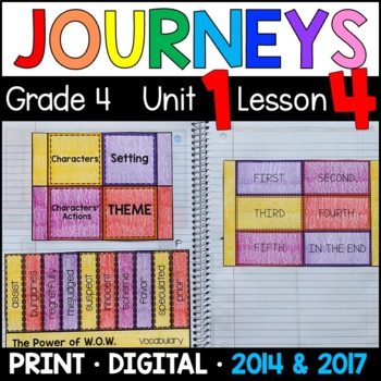 Preview of Journeys 4th Grade Lesson 4: The Power of WOW Supplement • with GOOGLE