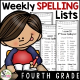 4th Grade Spelling Lists (Weekly) aligned w HMH Journeys