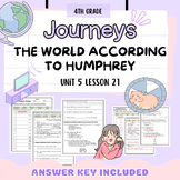 Journeys 4th Grade The World According to Humphrey Vocabul
