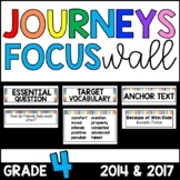 Journeys 4th Grade Focus Wall Bulletin Board: 2014 and 201