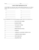 Journeys 4th Grade Vocabulary Test, Word List for Invasion