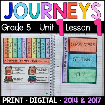 Preview of Journeys 5th Grade Lesson 1: A Package Mrs. Jewls Supplements w/GOOGLE Classroom
