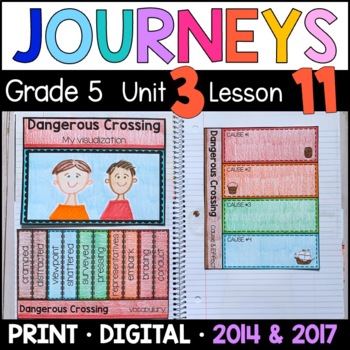 Preview of Journeys 5th Grade Lesson 11: Dangerous Crossing Supplements w/ GOOGLE Classroom