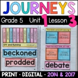 Journeys 5th Grade Lesson 3: Off and Running Supplements w