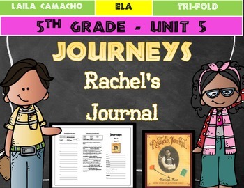 Preview of Journeys 5th Grade Trifold (Rachel's Journal)