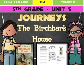 Preview of Journeys 5th Grade Trifold (The Birchbark House)