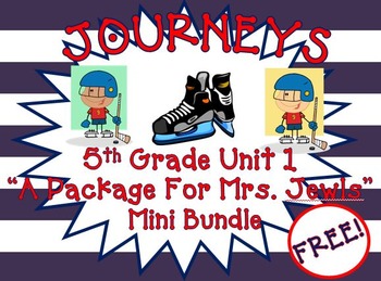 Preview of A Package for Mrs. Jewls | Journeys 5th Grade Unit 1 Lesson 1