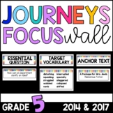 Journeys 5th Grade Focus Wall Bulletin Board: 2014 and 201