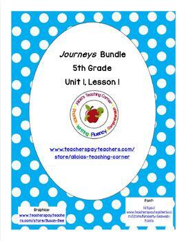 journeys lesson 1 grade 5
