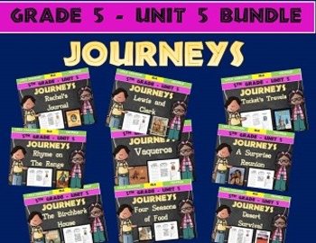 Preview of Journeys 5th Grade Unit 5 BUNDLE