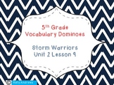 Journey's 5th Grade Vocabulary Dominoes Storm Warriors