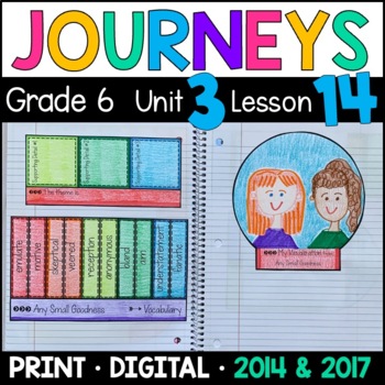 Preview of Journeys 6th Grade Lesson 14: Any Small Goodness Supplement w/ GOOGLE Classroom